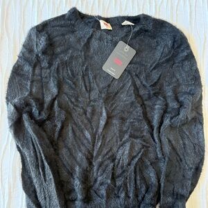 Levi's Charcoal Fuzzy Sweater